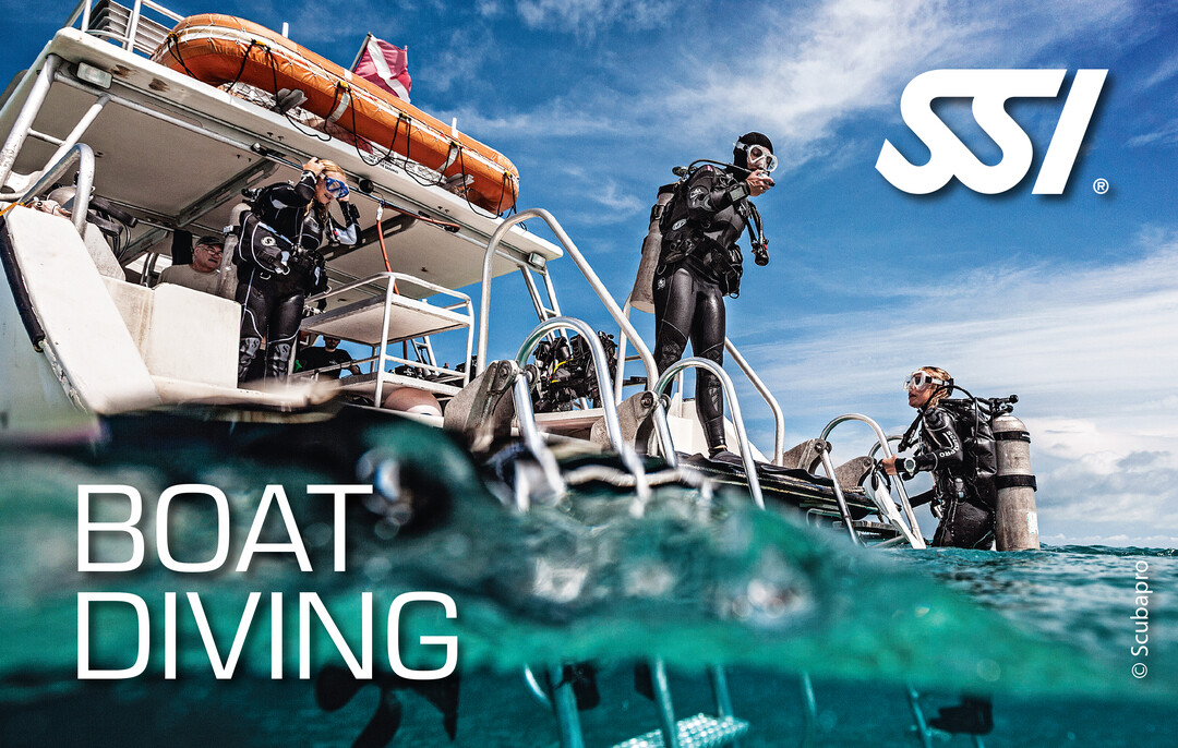 image of boat diving certification card